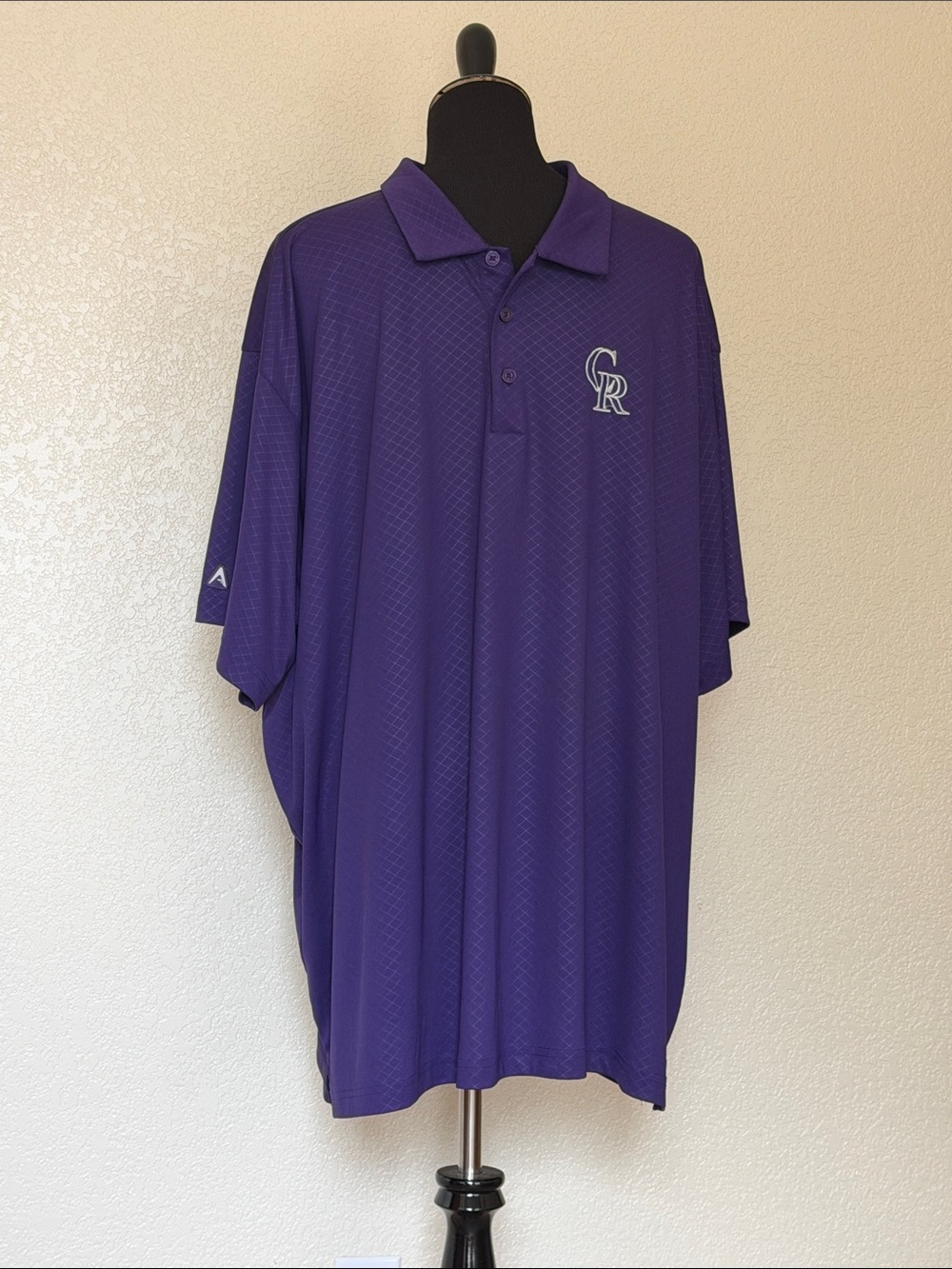 Colorado Rockies Purple Polo Shirt - Team Logo Short Sleeve